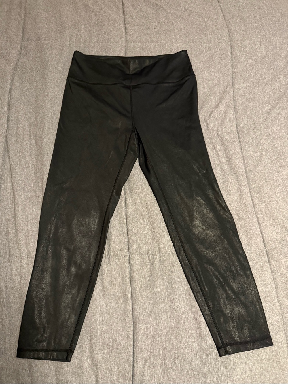 ZYIA Shiny Black Active Leggings - Picture 3 of 4